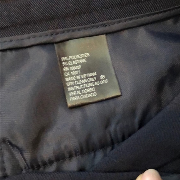 Tahari ASL cropped slacks- navy - Picture 4 of 6